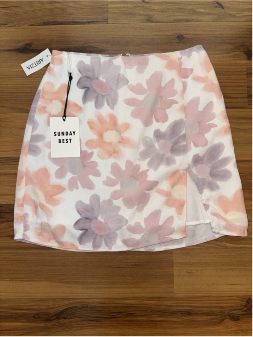 NWT Sunday Best Aritzia Floral Mini Skirt Pastel Coquette Soft Girl Spring 0/XS